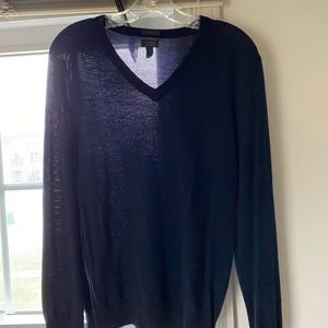 Jcrew real cashmere small navy sweater